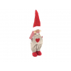 Figura lány álló 51CM szives nadrágban piros/natúr