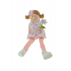 Figura lány kerámia 18cm lógólábú rózsaszín