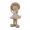 Figura lány poly 19cm rózsaszín
