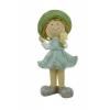 Figura lány poly 19cm zöld