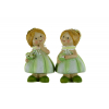 Figura lány poly 5*4*8.5cm 2féle zöld