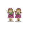 Figura lány poly 5*4*9cm 2féle rózsaszín
