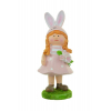 Figura lány poly 6*5,5*14cm nyuszifüles pink