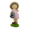 Figura lány poly 6,5*8*15,5cm rózsaszín