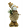 Figura maci plüss álló 24cm barna