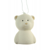Figura maci porcelán  4.5*4*6.5cm fehér