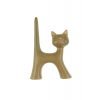 Figura macska poly 10.5*3.5*15.5cm barna