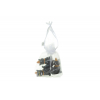 Figura macska poly 3,6*2,6*1 cm s/3 fekete