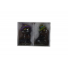 Figura macska poly 3,9*3,8*6,2 cm 2 féle fekete