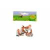 Figura madár poly 2,6cm s/4 fehér-narancs