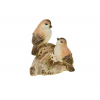 Figura madarak faágon kerámia 15.5*9.5*17cm barna