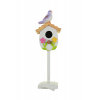 Figura madárház poly 15,6cm fehér