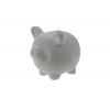 Figura malac porcelán 13*10*11.5cm szürke