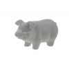 Figura malac porcelán 17*9*9.5cm szürke