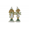 Figura manó fiú/lány poly  4.5*3.6*11cm fehér