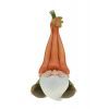 Figura manó poly 10*8*17.5cmH őszi kalapban barna