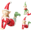 Figura manó poly 12*5cm fiú/lány zöld/piros
