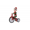 Figura manó poly 7,5*3,1*10,5 cm biciklivel akasztós piros