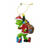 Figura manó poly 9,9cm puttyonnyal zöld
