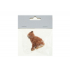Figura medve poly 4,8cm barna