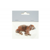 Figura medve poly 6,4cm barna