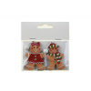 Figura mézeskalács fa 6cm s/2 barna