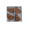 Figura mézeskalács fenyő poly 4,2*5,1*0,9cm s/4 díszített fehér/barna