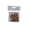 Figura mézeskalács szív poly 3,4*3,2*0,8cm s/4 díszített fehér/barna