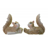 Figura mókus poly 6.5*4*7cm 2féle barna
