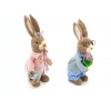 Figura nyúl fiú/lány H48cm rózsaszín/kék