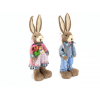 Figura nyúl fiú/lány H55cm rózsaszín/kék
