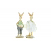 Figura nyúl fiú/lány poly 4.5*4*12cm zöld