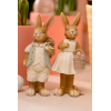 Figura nyúl poly 5*5*13cm 2féle fehér