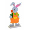 Figura nyúl filc 14.5*6*30CM kertésznadrágos narancs/fehér