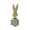 Figura nyúl fiú poly 5*4.5*12cm tojással zöld