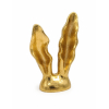Figura nyuszi fül poly 9.5*5*15.7cm arany