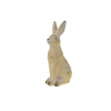 Figura nyúl kerámia 10.5*8*22cm ülő barna
