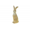 Figura nyúl kerámia 7*6*19cm ülő barna