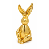 Figura nyuszi poly 10*9*21.5cm arany