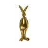 Figura nyúl poly 4.5*4.5*16cm álló arany