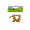 Figura nyúl poly 4,1cm s/2 ugró barna
