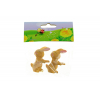 Figura nyúl poly 4,6cm s/2 ágaskodó barna