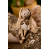 Figura nyuszi poly 9.5*6.5*12cm ülő barna