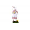 Figura nyuszimama poly 10.5*6.5*25cm fehér/rózsaszín