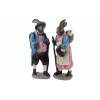 Figura nyúl poly 12*11*30cm tojásokkal 2féle