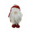 Figura ormmanó mikulás  textil 18*12*24cm piros