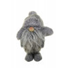 Figura ormmanó mikulás textil 18*12*24cm szürke