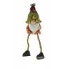 Figura orrmanó kerámia 6.1*5.5*10.6cmH erdei zöld