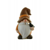 Figura orrmanó kerámia 6.5*5.5*11.5 madárral s.barna