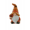 Figura orrmanó kerámia 6.5*5.5*11.5 tökkel piros/barna